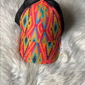 Never Used Crazy Train Ponytail Hat